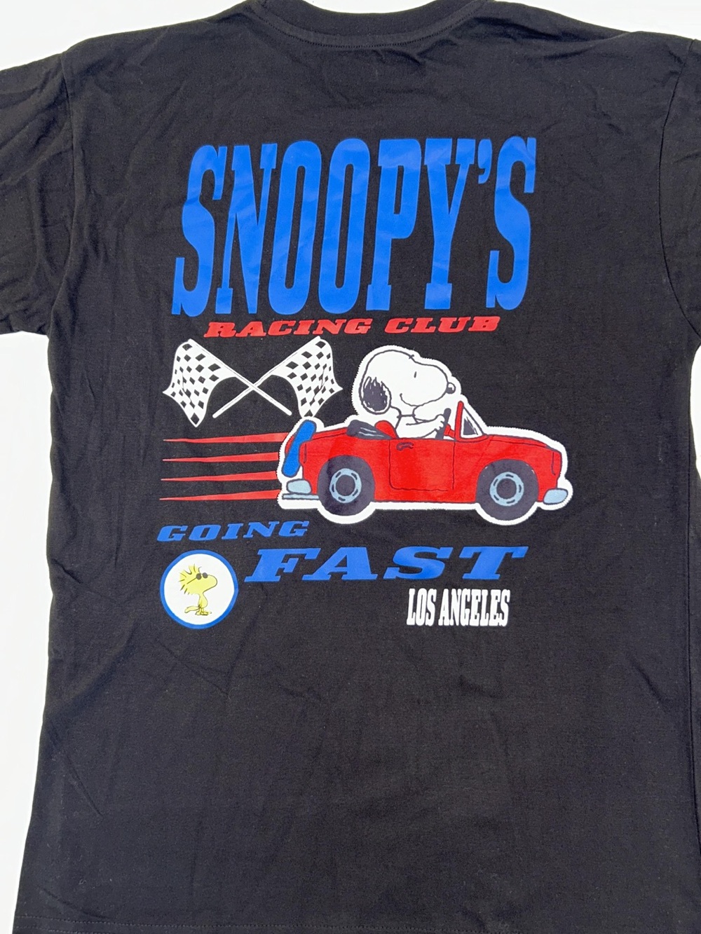 Peanuts Snoopy Racing Club Tee Shirt Size Large NWT